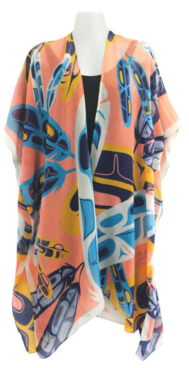 Cover-Up Kimono - Feathers