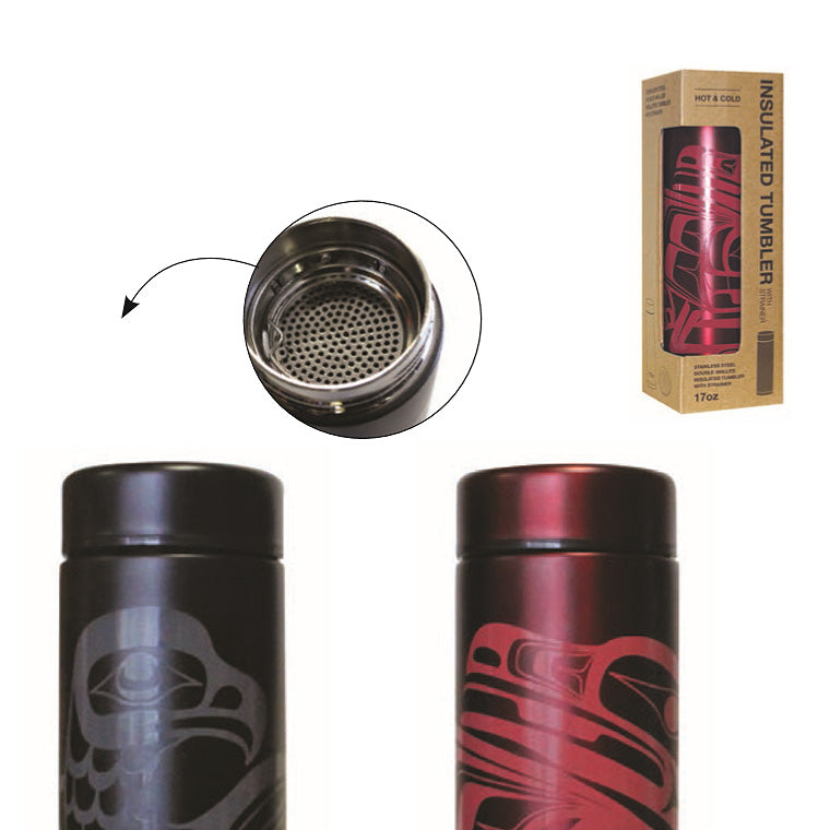 Insulated Stainless Steel Tumbler - Wolf