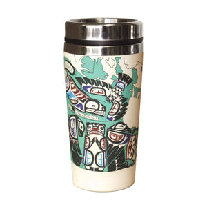 Bamboo Stainless Steel Travel Mug - Indigenous Canada