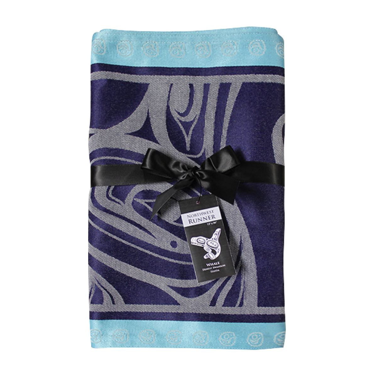 Table Runner with Indigenous Art Design "Whale"