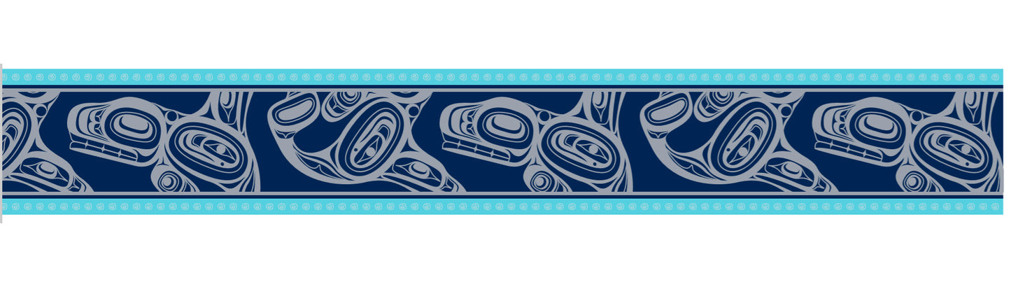 Table Runner with Indigenous Art Design "Whale"
