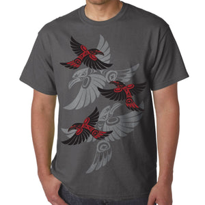 Raven Cotton Graphic T-Shirt by Simone Diamond