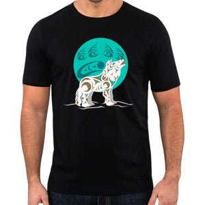 Cotton Graphic T-Shirt - Wolf by  Darrell Thorne