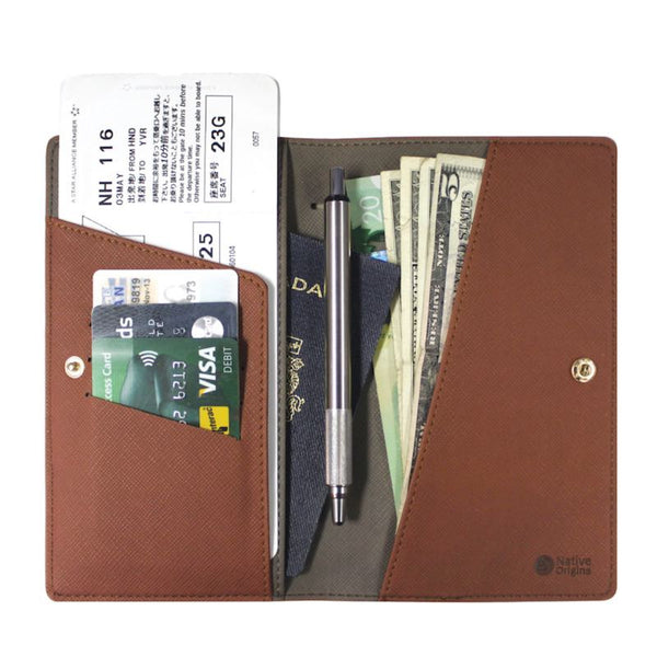 Bear box Travel Wallet by Ernest Swanson  (Red)