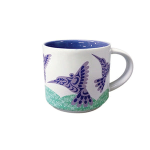 White Mug - Hummingbird