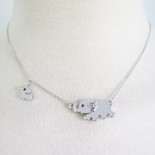 "Mom & Me" Elephant Necklace