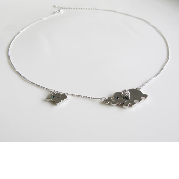 "Mom & Me" Elephant Necklace
