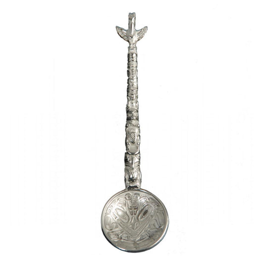 Bear Mask Pewter Spoon
