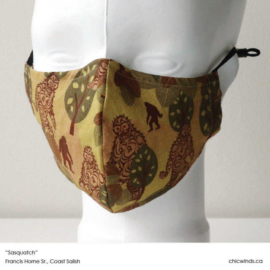 Cotton Face Masks - Sasquatch