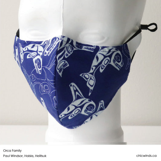 Cotton Face Masks - Orca Family