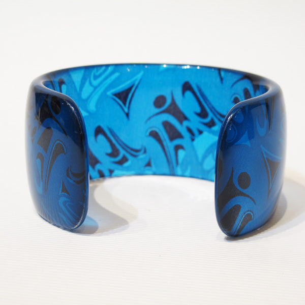 Corrine Hunt Silk Inspiration Cuff Bracelet. Turquoise.
