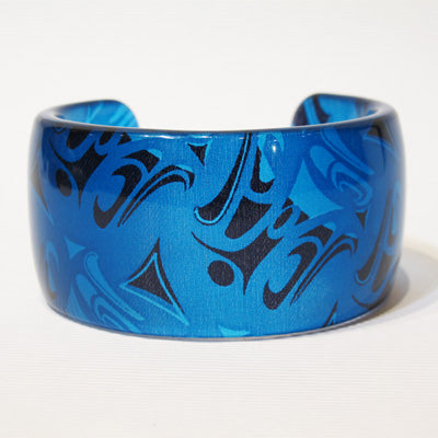 Corrine Hunt Silk Inspiration Cuff Bracelet. Turquoise.
