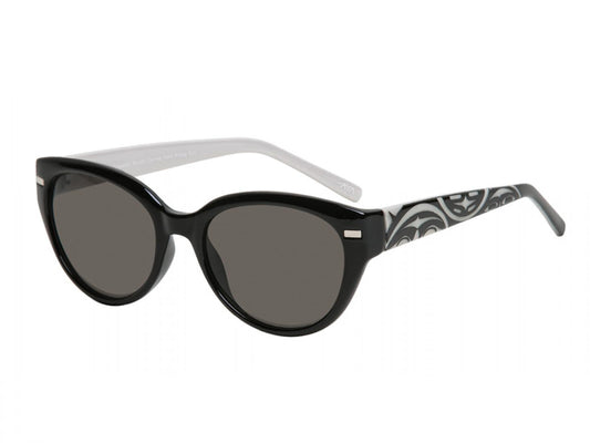 Soleil Sunglasses with Cat Eye / Rising Sun Design