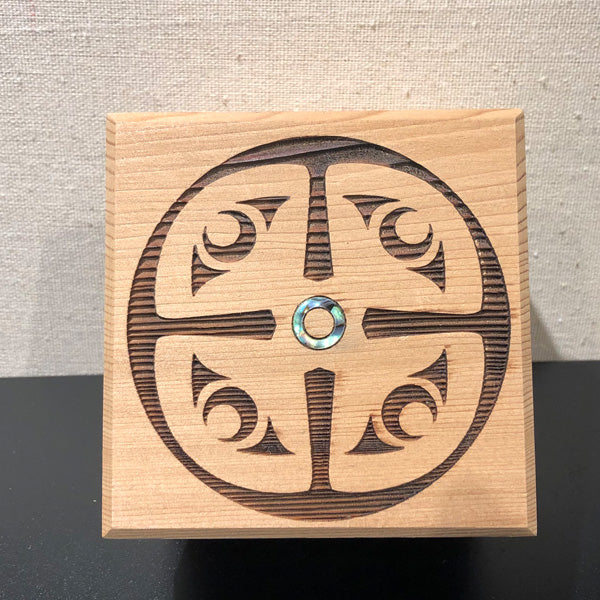 Bentwood Box - "Four Corners Spindle Whorl"