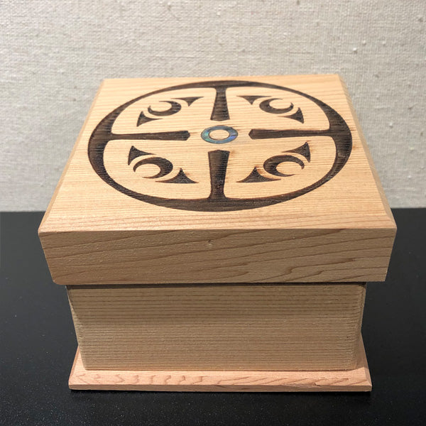 Bentwood Box - "Four Corners Spindle Whorl"
