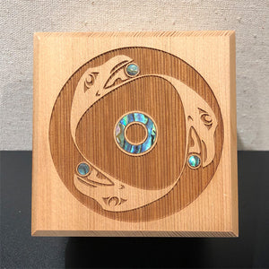 Bentwood Box - "Raven Spindle Whorl"